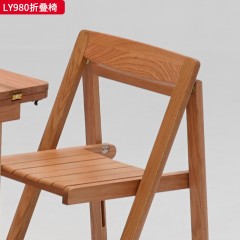 千匠一品 北欧风格 进口红橡木 时尚大气折叠椅LY980-J