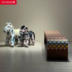 千匠一品 意式极简风格 白蜡木+马鞍革 时尚简约长凳CD-002-J