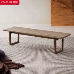 千匠一品 意式风格 马鞍皮+白蜡木 时尚大气长凳CD-005-J