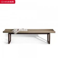 千匠一品 意式风格 马鞍皮+白蜡木 时尚大气长凳CD-005-J