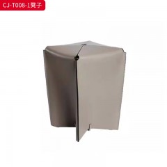 千匠一品 意式风格 碳素钢架+马鞍革 时尚大气凳子CJ-T008-1-J