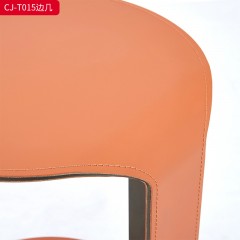 千匠一品 意式风格 碳素钢+马鞍革 时尚大气茶几CJ-T015-J