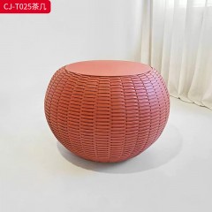 千匠一品 意式风格 马鞍革 时尚大气茶几CJ-T025-L
