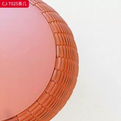 千匠一品 意式风格 马鞍革 时尚大气茶几CJ-T025-L