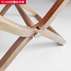 千匠一品 意式风格 马鞍超纤皮  马鞍真皮+白蜡木 时尚大气折叠扶手椅YZ-026-L
