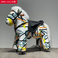 千匠一品 意式风格 定型棉+布艺面料 时尚大气小马凳DMN-110-J