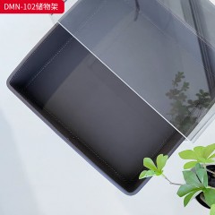 千匠一品 意式风格 亚克力板+马鞍革 时尚大气储物架床头柜DMN-102-J
