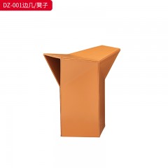 千匠一品 意式风格 铁架+马鞍革 时尚大气边几 凳DZ-001-J