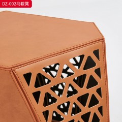 千匠一品 意式风格 马鞍革+铁架 时尚大气马鞍凳DZ-002-J
