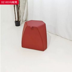 千匠一品 意式风格 马鞍革+木架 时尚大气马鞍凳DZ-003-J