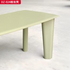 千匠一品 意式风格 铁架+夹板+马鞍皮 时尚大气梳妆凳DZ-024-J