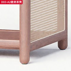 千匠一品 中古风格 主材进口北美白蜡木+天然进口藤编 时尚大气德贤茶凳D03-A2-L