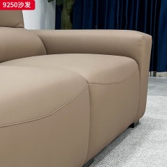 千匠一品 现代风格 生态真皮+高密度海绵+实木框架 时尚简约沙发9250-L