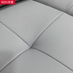 千匠一品 现代风格 生态真皮+高密度海绵+实木框架 时尚大气沙发9251-J