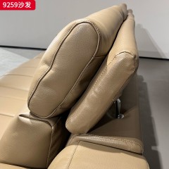 千匠一品 现代风格 生态真皮+高密度海绵+实木框架 时尚大气沙发9259-J