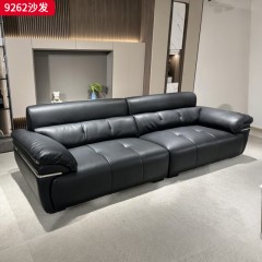 千匠一品 现代风格 生态真皮+高密度海绵+实木框架 时尚大气沙发9262-J