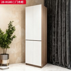 千匠一品 现代风格 实木板+环保密度板 时尚简约衣柜28-KG80-L