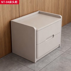 千匠一品 现代风格 实木板+封边+吸塑工艺 时尚简约床头柜NT-04-L