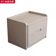 千匠一品 现代风格 实木板+封边+吸塑工艺 时尚简约床头柜NT-04-L