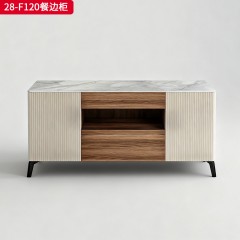 千匠一品 现代风格 岩板+实木板+环保密度板+五金脚 时尚简约餐边柜28-F120-L