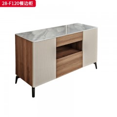 千匠一品 现代风格 岩板+实木板+环保密度板+五金脚 时尚简约餐边柜28-F120-L