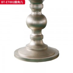 【精品】千匠一品 美式风格 橡胶木贴水曲柳木皮+环保人造板 时尚大气圆茶几BT-ET002-L