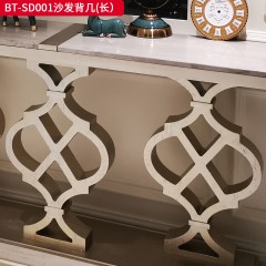 【精品】千匠一品 美式风格 橡胶木贴水曲柳木皮+环保人造板 时尚大气沙发背几BT-SD001-L