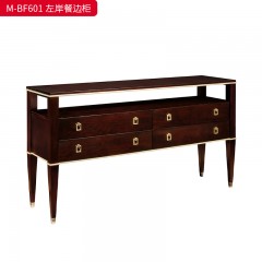 【精品】千匠一品 美式轻奢风格 主材桃花芯木+辅材进口橡胶木+五金拉手 时尚大气左岸餐边柜M-BF601-L
