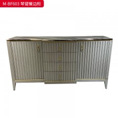 【精品】千匠一品 美式轻奢风格 大理石+桃花芯木+辅材进口橡胶木 时尚大气琴键餐边柜M-BF603-L