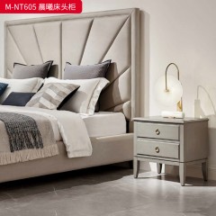 【精品】千匠一品 美式轻奢风格 主材桃花芯木+辅材进口橡胶木 时尚大气晨曦床头柜M-NT605-J