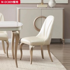 【精品】千匠一品 美式轻奢风格 榉木+软包 时尚大气餐椅M-DC809-L