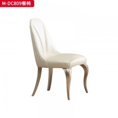 【精品】千匠一品 美式轻奢风格 榉木+软包 时尚大气餐椅M-DC809-L