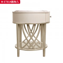 【精品】千匠一品 美式轻奢风格 榉木 时尚大气圆角几M-ET814-J