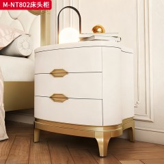 【精品】千匠一品 美式轻奢风格 榉木 时尚大气床头柜M-NT802-J