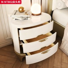 【精品】千匠一品 美式轻奢风格 榉木 时尚大气床头柜M-NT802-J