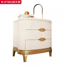【精品】千匠一品 美式轻奢风格 榉木 时尚大气床头柜M-NT802-J