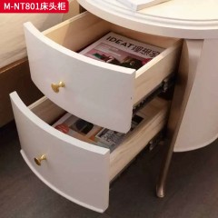 【精品】千匠一品 美式轻奢风格 榉木 时尚大气床头柜M-NT801-L