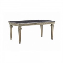 【精品】千匠一品 现代美式风格 水曲柳木+实木雕刻+天然大理石 时尚大气长餐桌BT-DT892-L