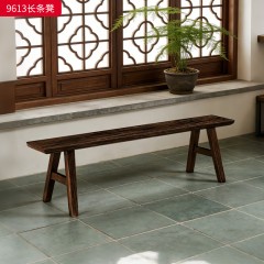 千匠一品 新中式风格 主材乌金木 时尚优雅长凳9613-J