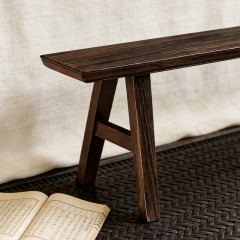 千匠一品 新中式风格 主材乌金木 时尚优雅长凳9613-J