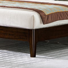 千匠一品 新中式风格 主材乌金木+辅材多层板贴乌金木皮+皮艺软包 时尚大气床9209-L