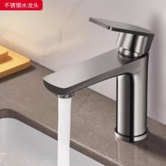 ●千匠一品 现代风格 不锈钢 家庭浴室厨房洗手间洗不锈钢厨房冷热出水不锈钢水龙头-J