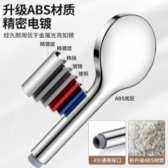 ●千匠一品 现代风格 ABS+电镀 家庭浴室大孔五档花洒-J