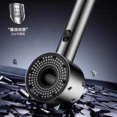 ●千匠一品 现代风格 304不锈钢+ABS塑料+硅胶 家庭浴室两档不锈钢增压花洒-A