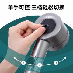 ●千匠一品 现代风格 ABS塑料 家庭浴室三档增压花洒-A