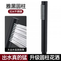 ●千匠一品 现代风格 不锈钢圆柱形增压花洒-J