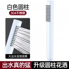 ●千匠一品 现代风格 不锈钢圆柱形增压花洒-J