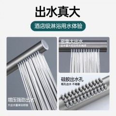 ●千匠一品 现代风格 不锈钢圆柱形增压花洒-J