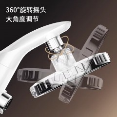 ●千匠一品 现代风格 现代风格 ABS塑料 两用旋转大湾头花洒-J