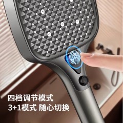 ●千匠一品 现代风格 ABS塑料 四档大面板增压花洒-J